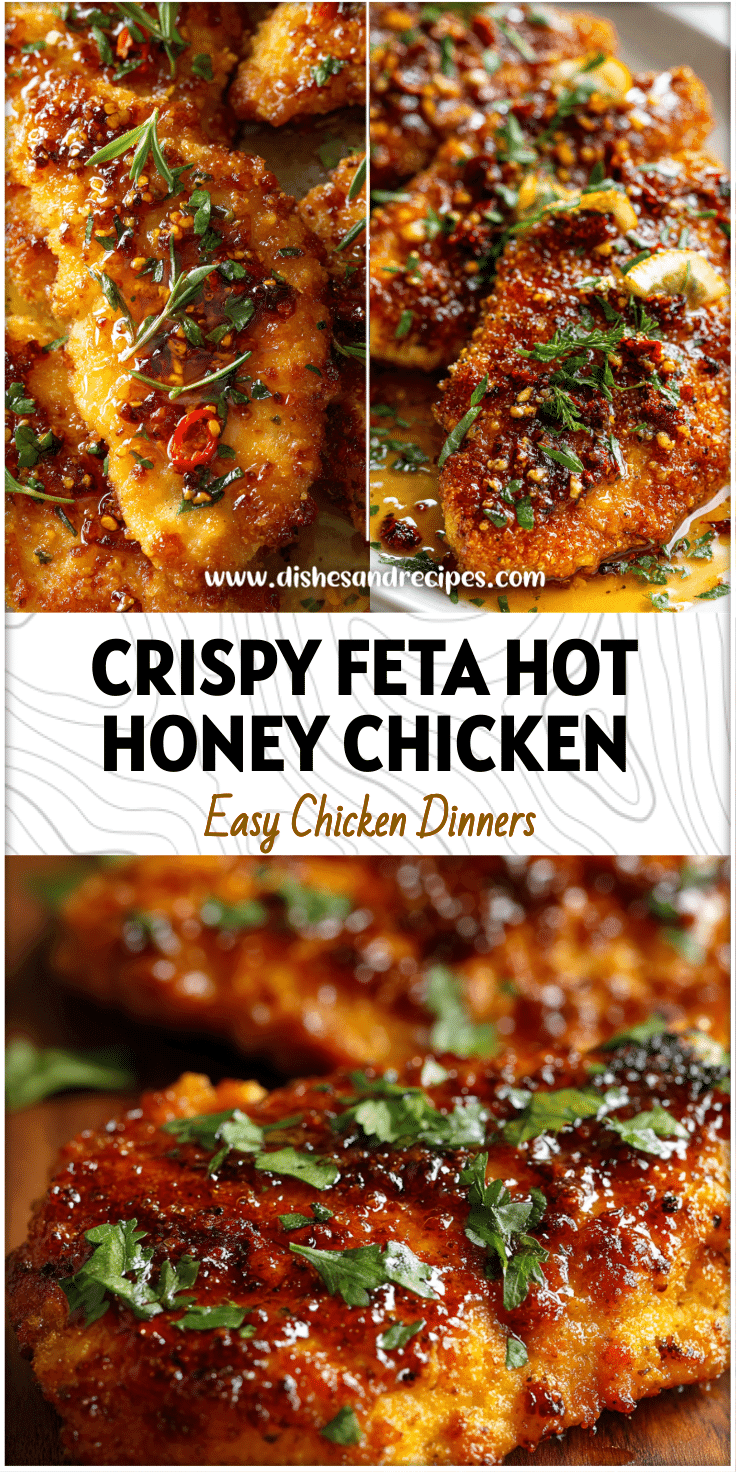 Crispy Feta Chicken with Hot Honey Drizzle – Easy Summer Dinner Idea